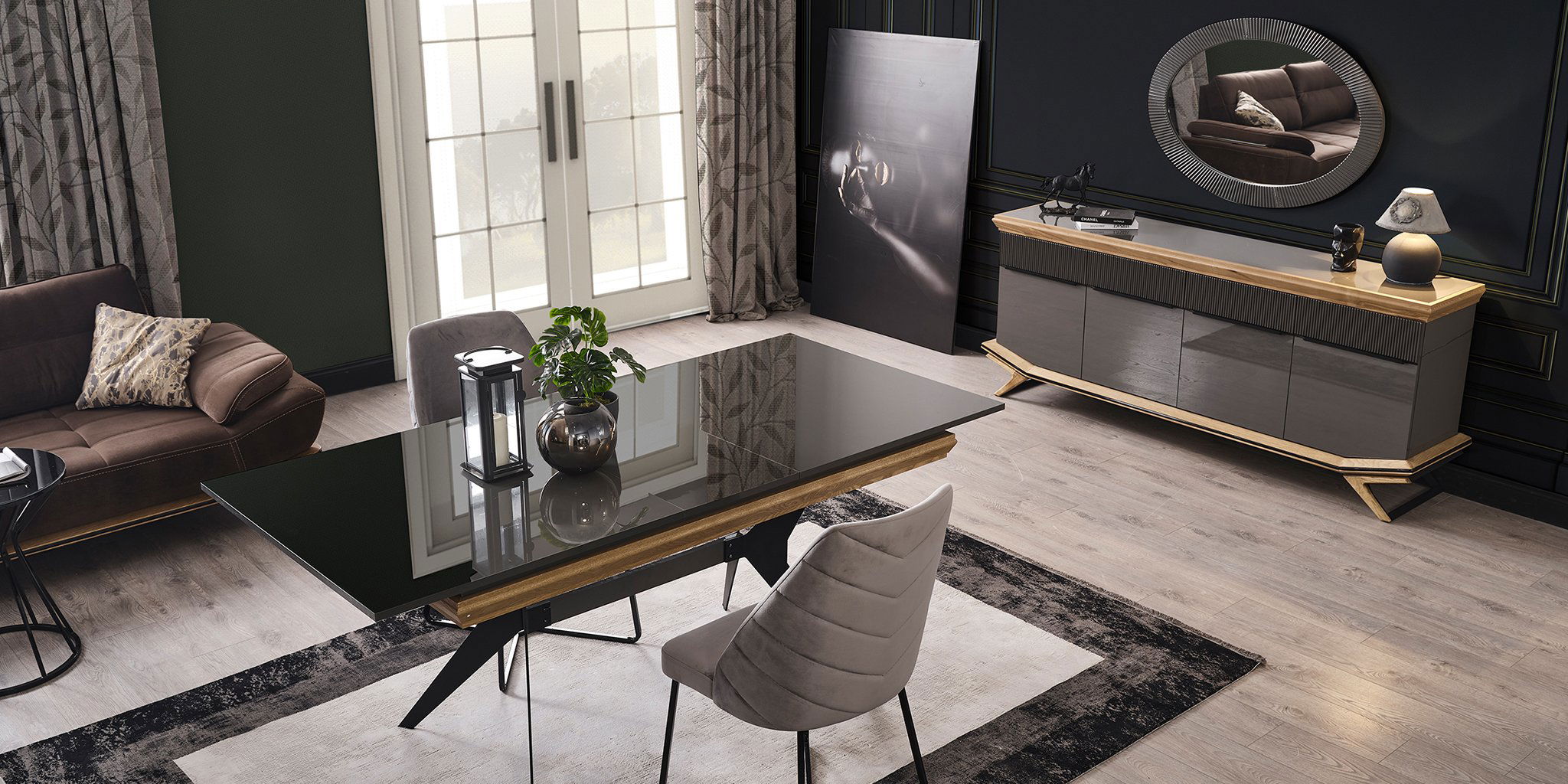 Grand Ahşap Yemek Odası Takımı